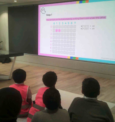 Learning Coding with our partner HSBC - St Paul's Way